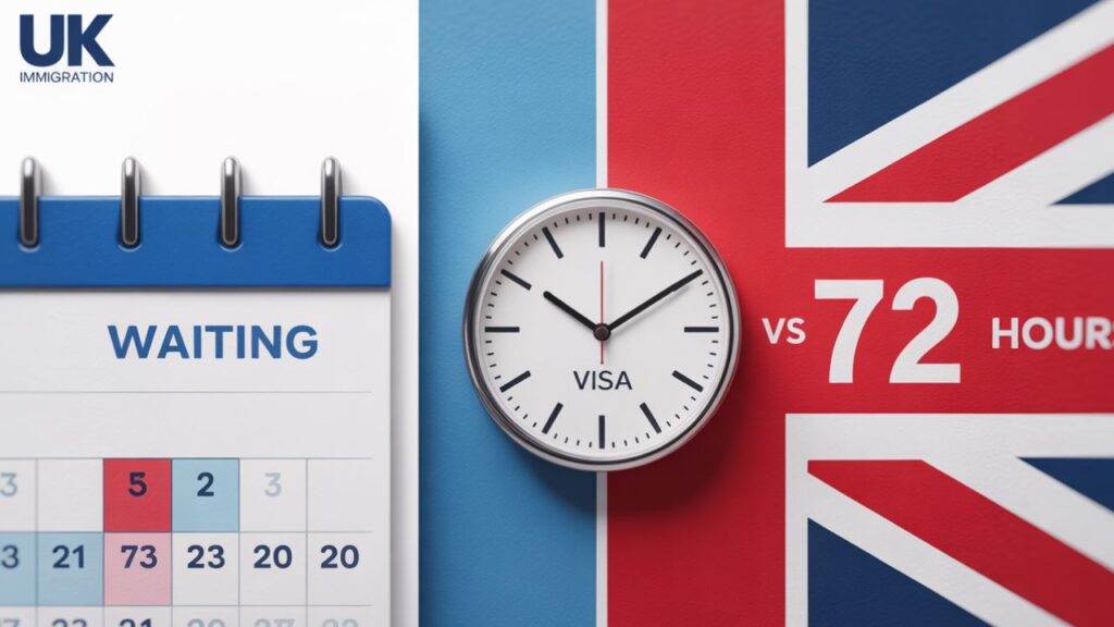 UK visa 72 hour rule